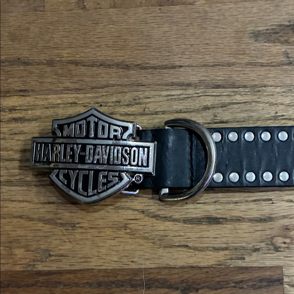 Harley-Davidson Black Belt with Silver Studs